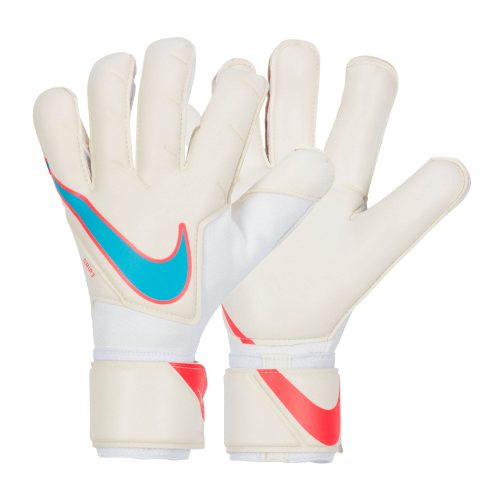 Nike Men's Grip 3 Goalkeeper Gloves White/Baltic Blue