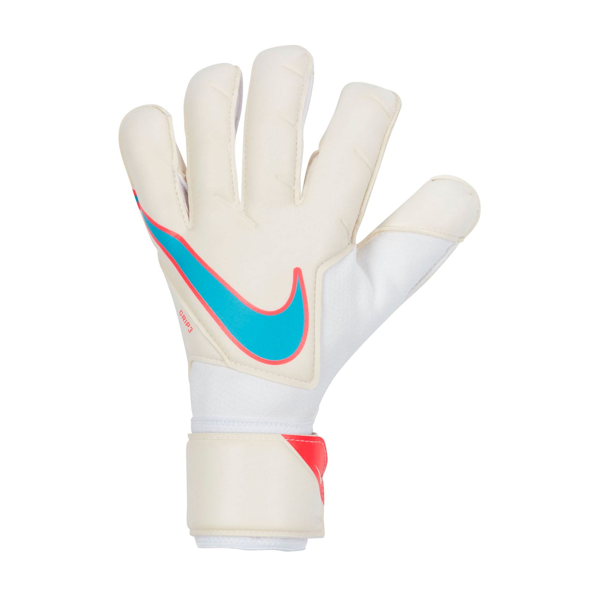 Nike Men's Grip 3 Goalkeeper Gloves White/Baltic Blue - Image 2