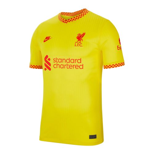 Nike Men's Liverpool 2021/22 Third Jersey Chrome Yellow/Rush Red