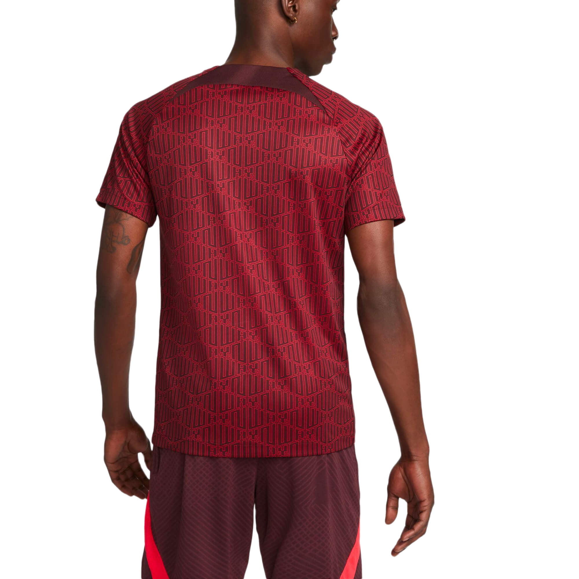 Nike Men's Liverpool Dri-FIT Pre-Match Top 2022 Red/Burgandy - Image 2