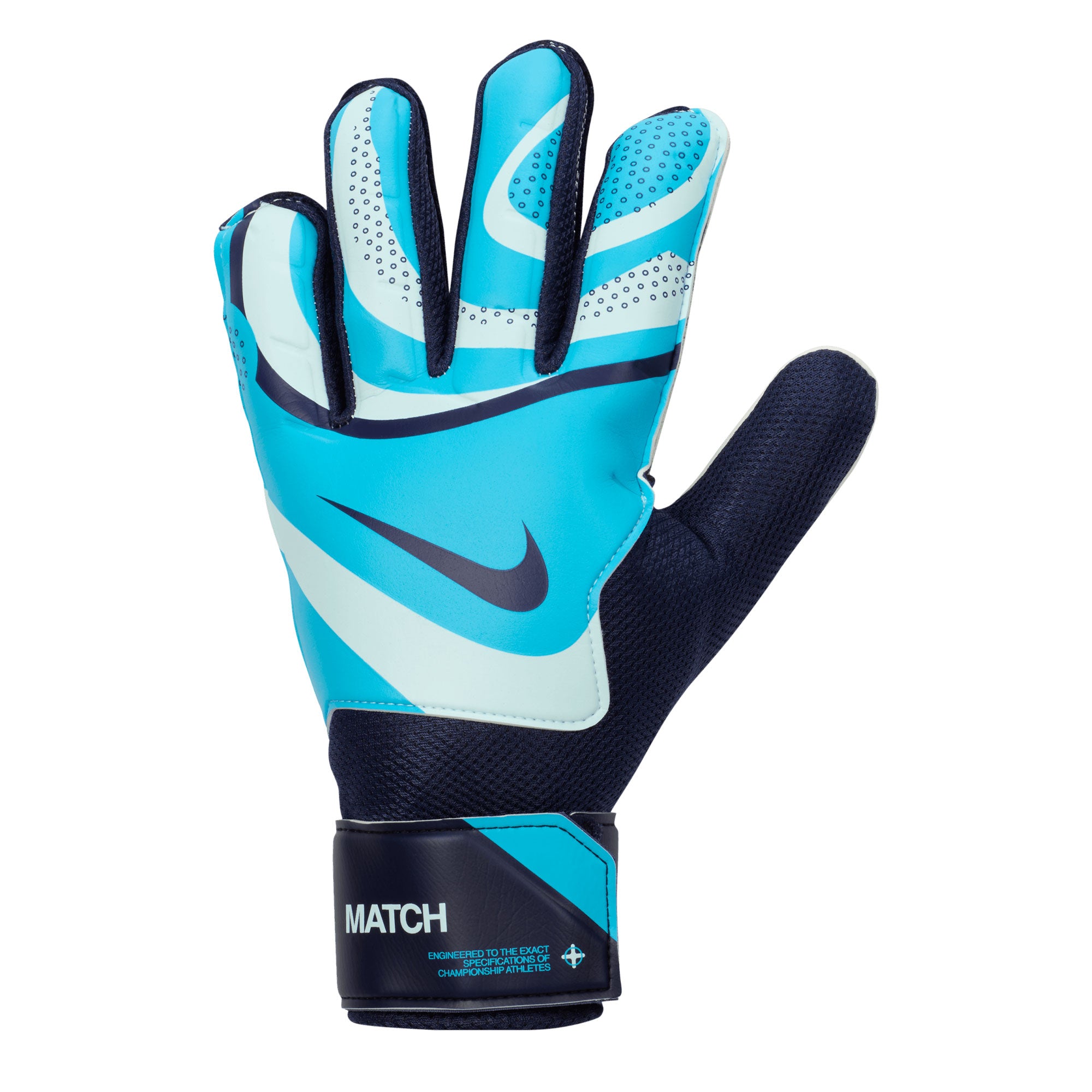 Nike Men's Match Goalkeeper Gloves Glacier Blue/Blackened Blue - Image 2