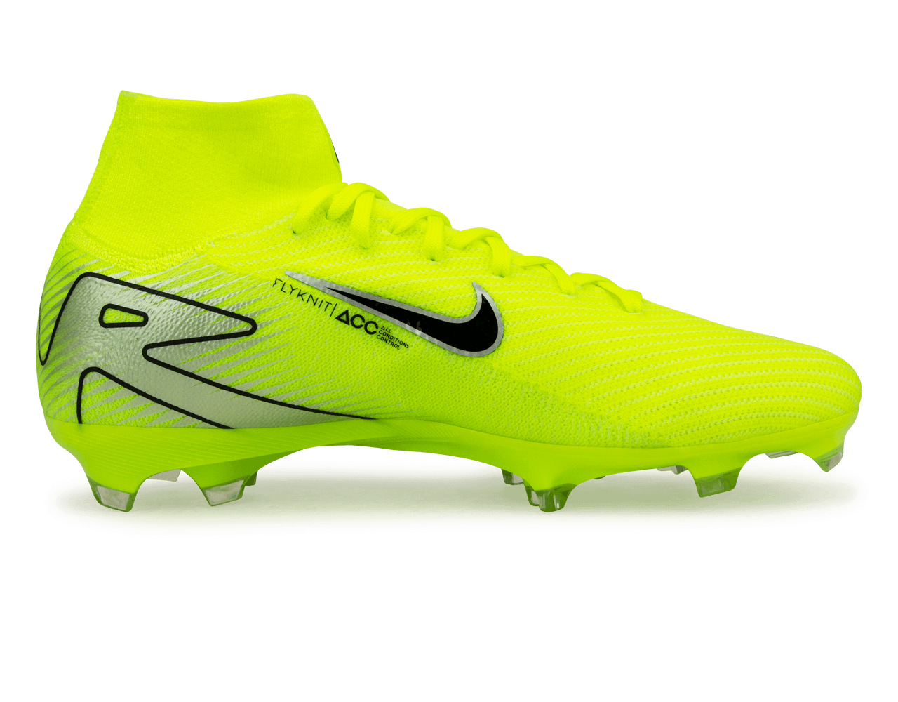 Nike Men's Zoom Mercurial Superfly 10 Pro FG Volt/Black - Image 2