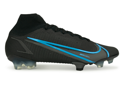 Nike Men's Mercurial Superfly 8 Elite FG Black/Blue