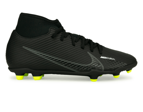 Nike Men's Zoom Mercurial Superfly 9 Club FG/MG Black/Volt