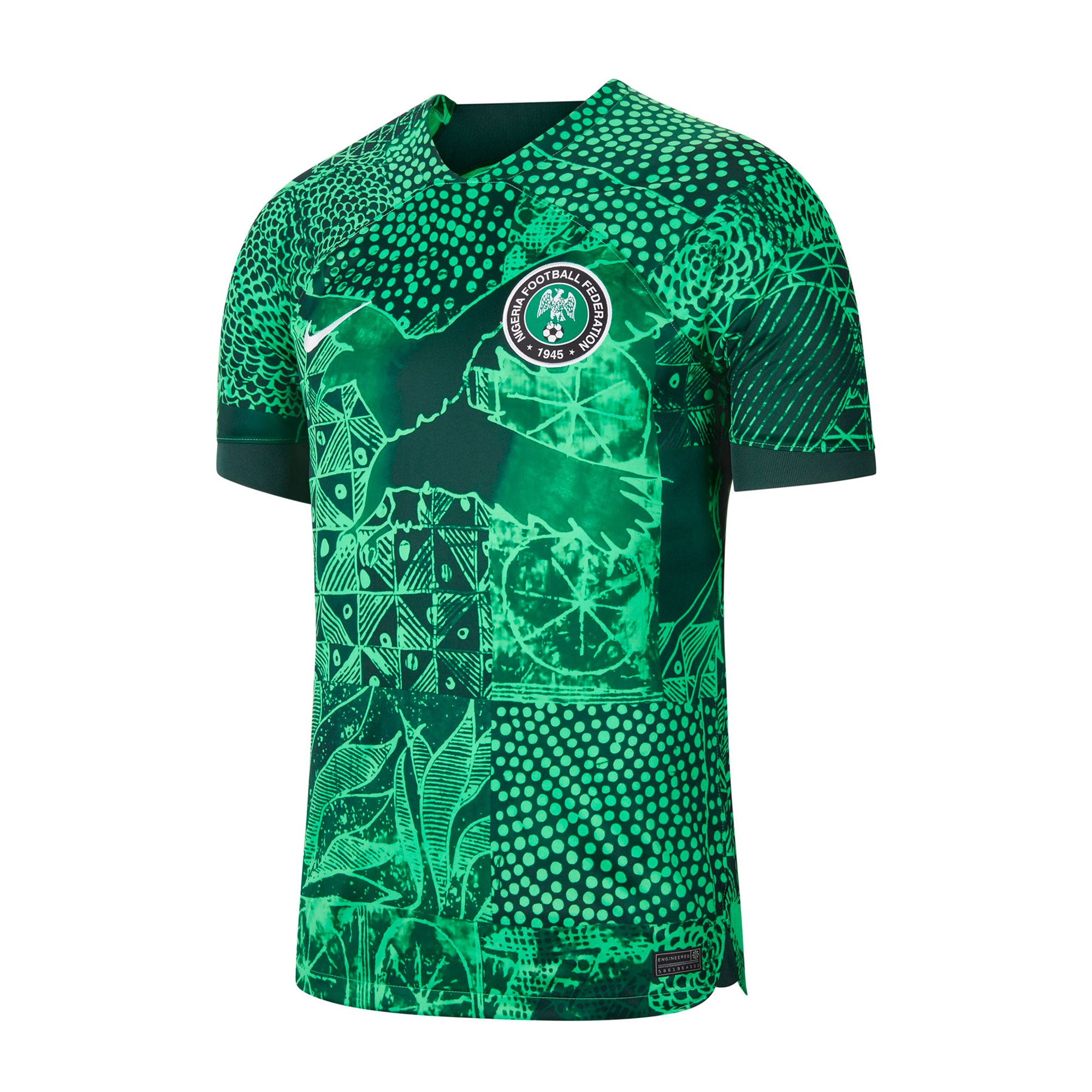 Nike Men's Nigeria 2022/23 Home Jersey Green Spark/Black