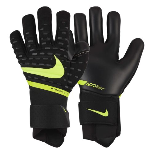 Nike Men's Phantom Elite Goalkeeper Gloves Black/Volt