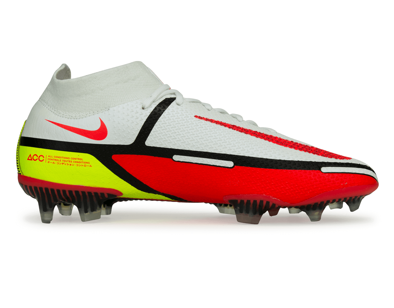 Nike Men's Phantom GT2 DF Elite FG White/Bright Crimson - Image 2