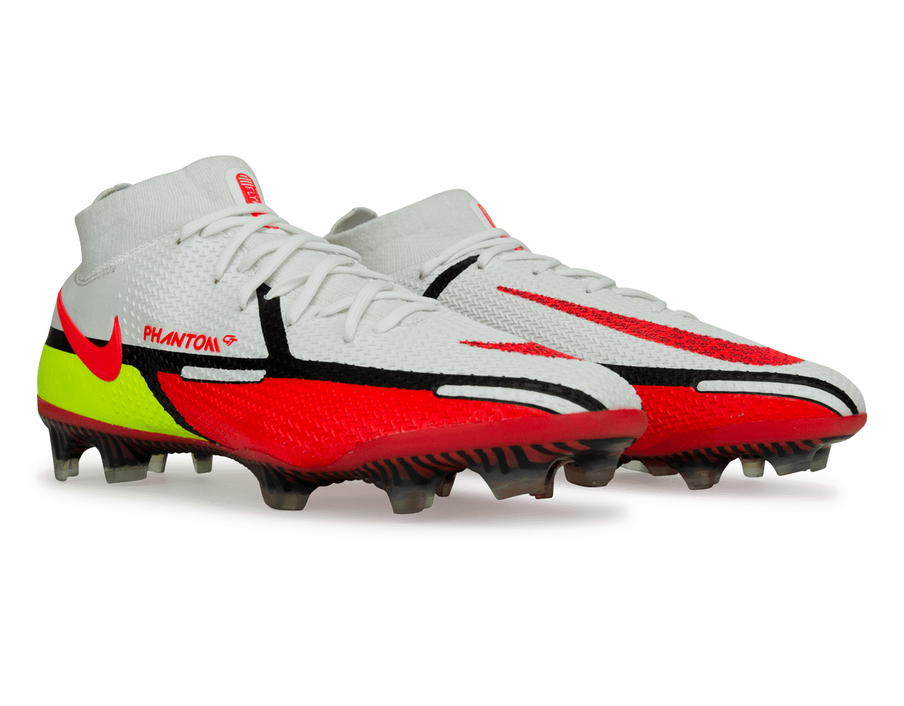 Nike Men's Phantom GT2 DF Elite FG White/Bright Crimson - Image 3