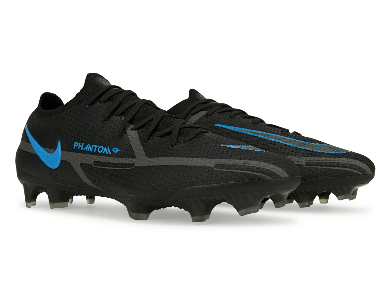 Nike Men's Phantom GT2 Elite FG Black/Blue - Image 3