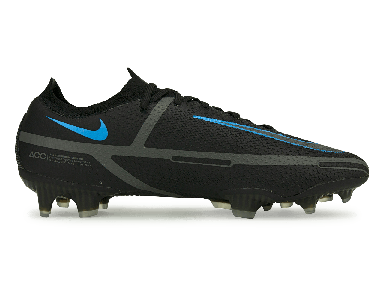 Nike Men's Phantom GT2 Elite FG Black/Blue - Image 2