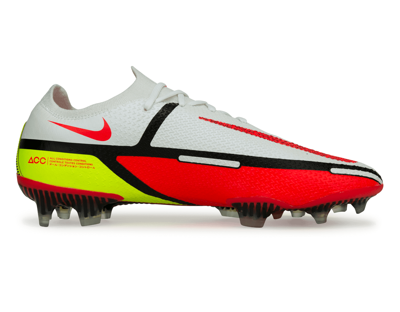 Nike Men's Phantom GT2 Elite FG White/Bright Crimson - Image 2
