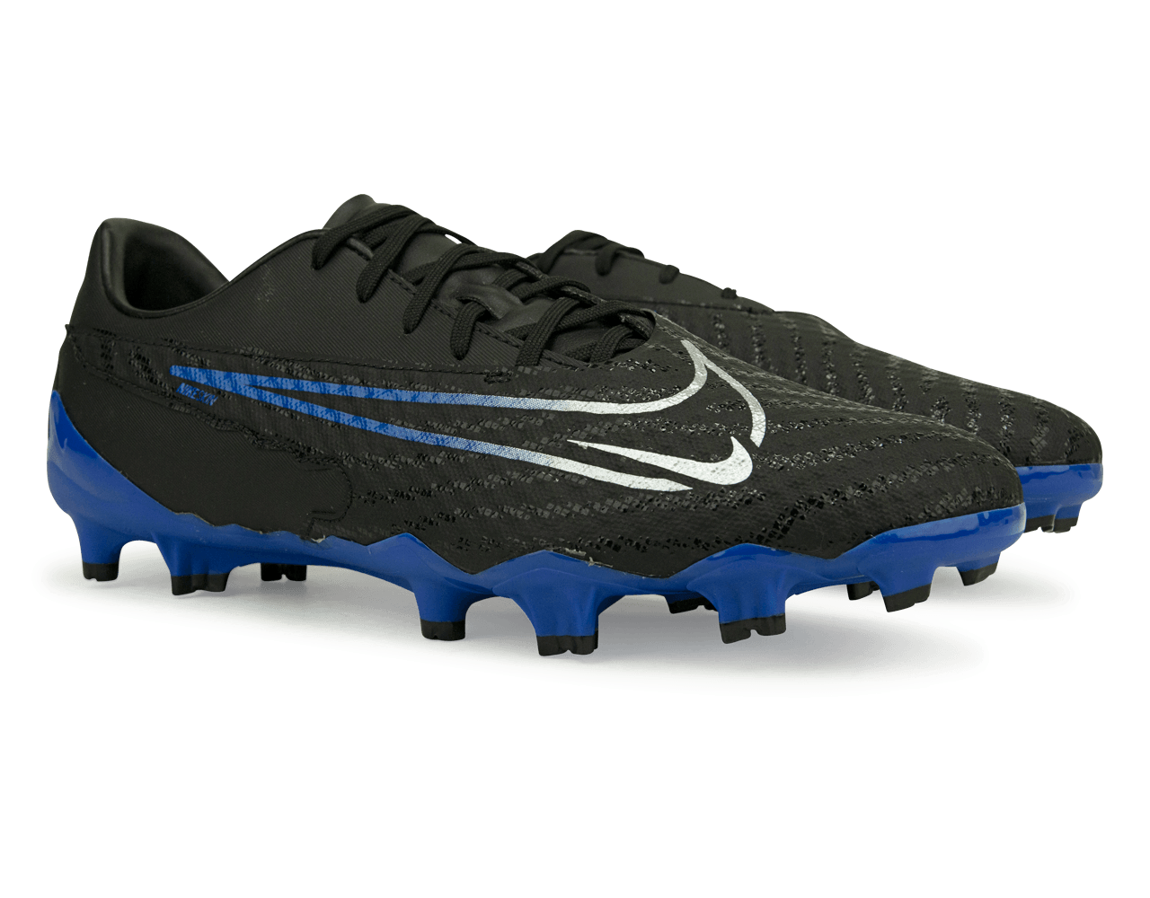 Nike Men's Phantom GX Academy FG/MG Black/Blue - Image 4