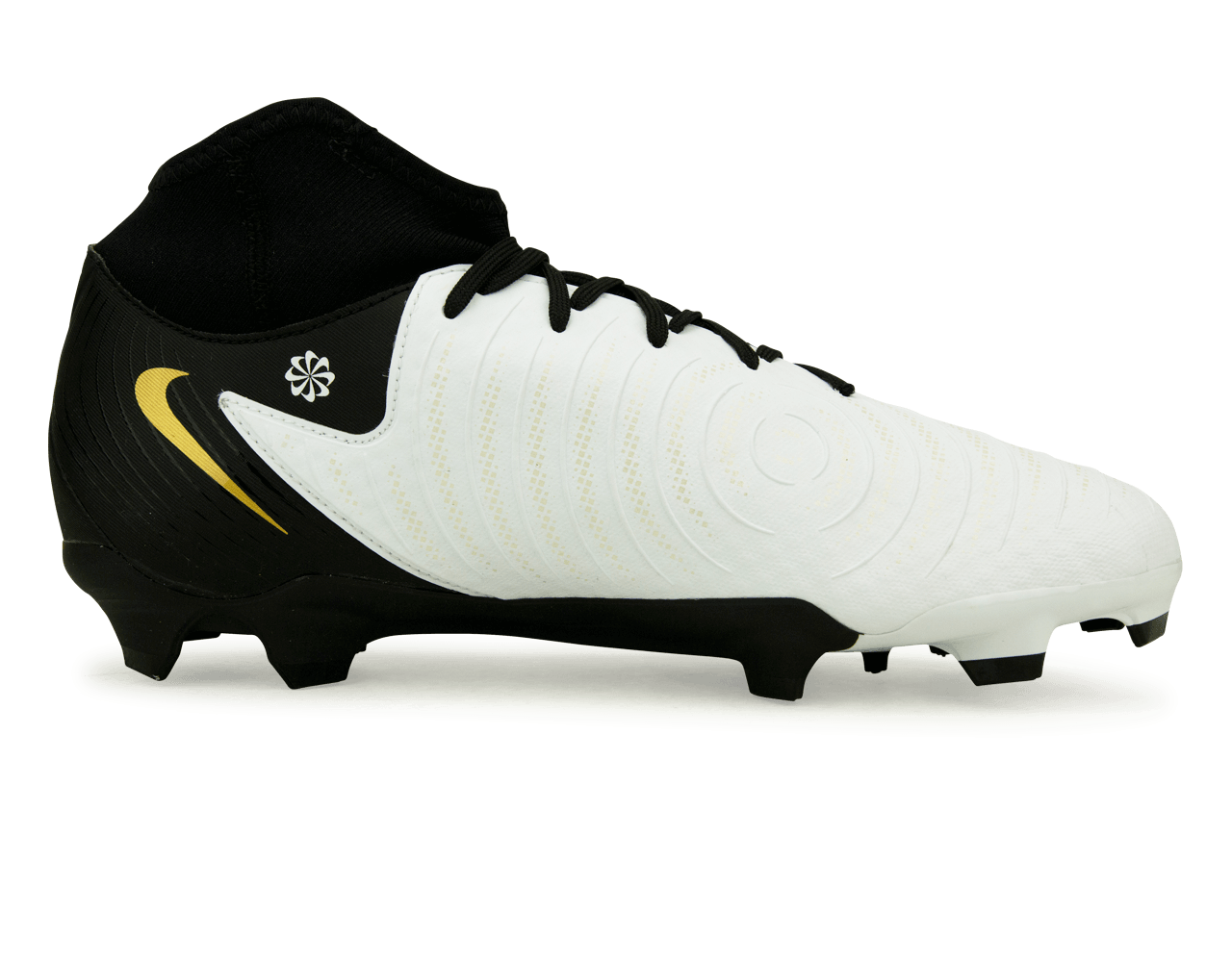 Nike Men's Phantom Luna II Academy FG/MG White/Black/Gold - Image 2