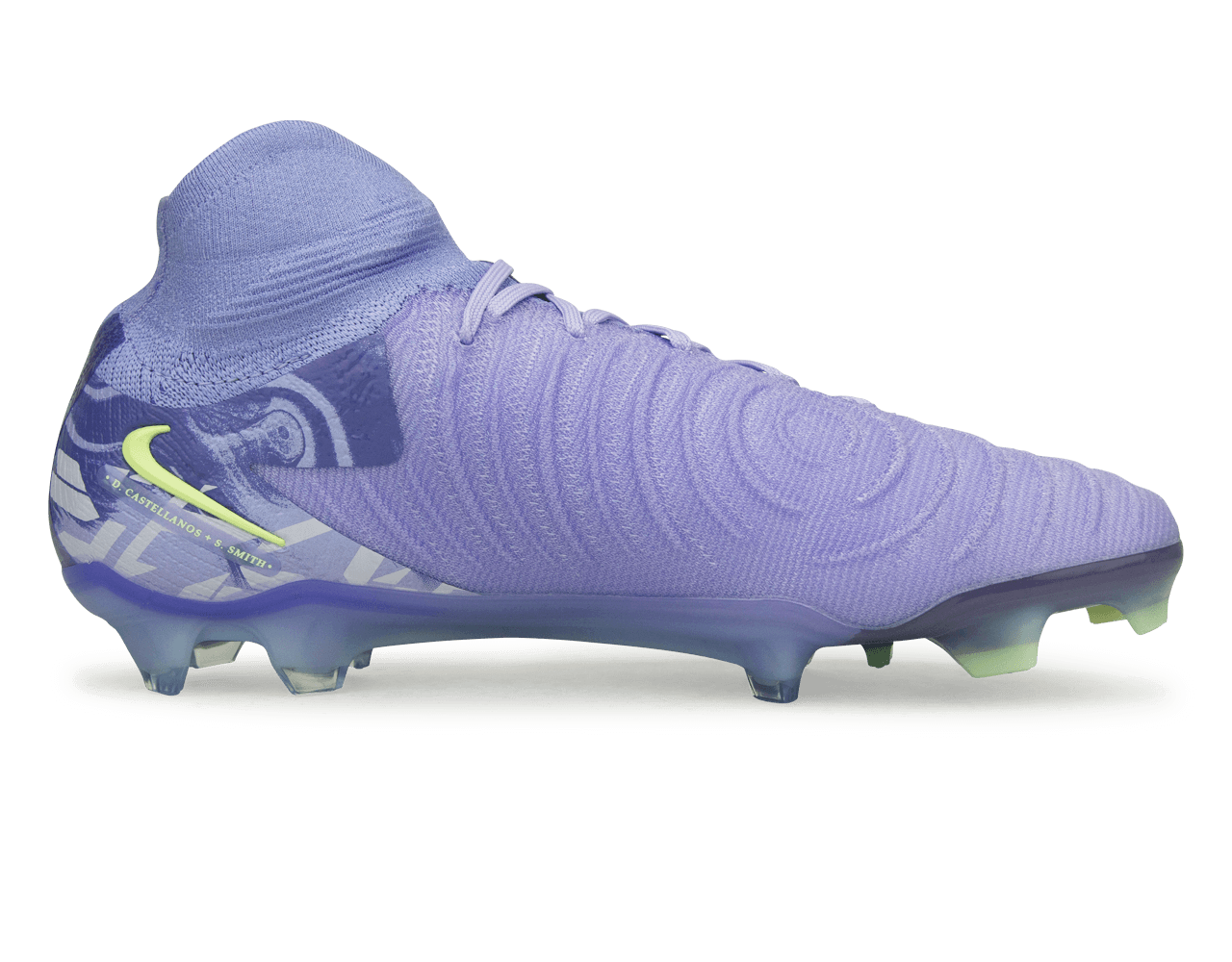 Nike Men's United Phantom Luna II Elite FG Purple Agate/Barely Volt - Image 2
