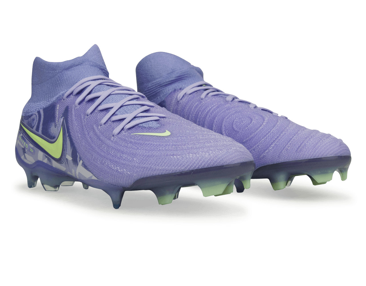 Nike Men's United Phantom Luna II Elite FG Purple Agate/Barely Volt - Image 3