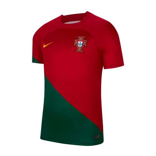 Nike Men's Portugal 2022/23 Home Jersey Pepper Red/Gold Dart