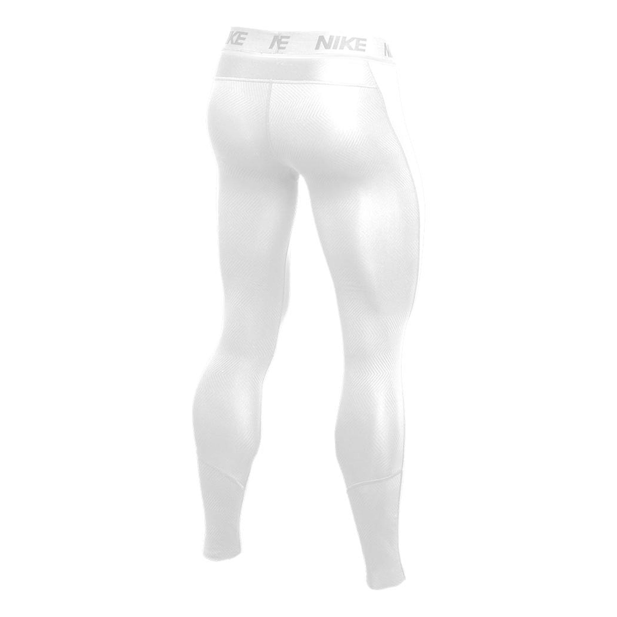 Nike Men's Pro Therma Training Tights White/Black - Image 2