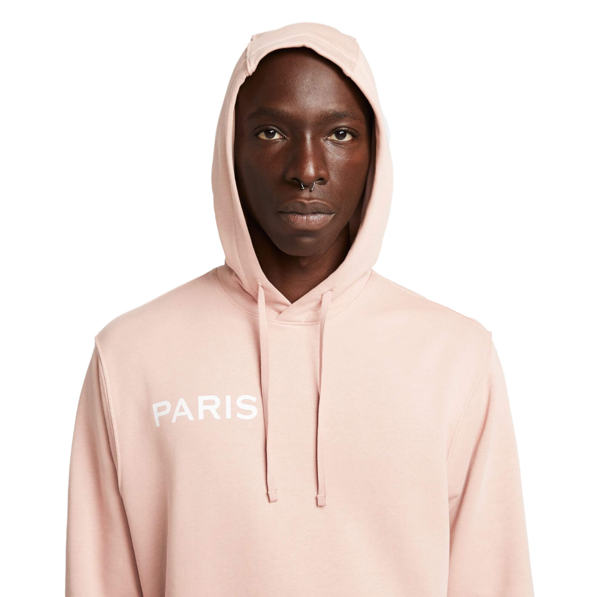 Nike Men's PSG Hoodie Rose Whisper/White - Image 3
