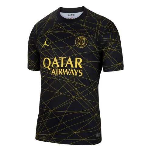 Nike Men's PSG 2023/24 Fourth Jersey Black/Yellow