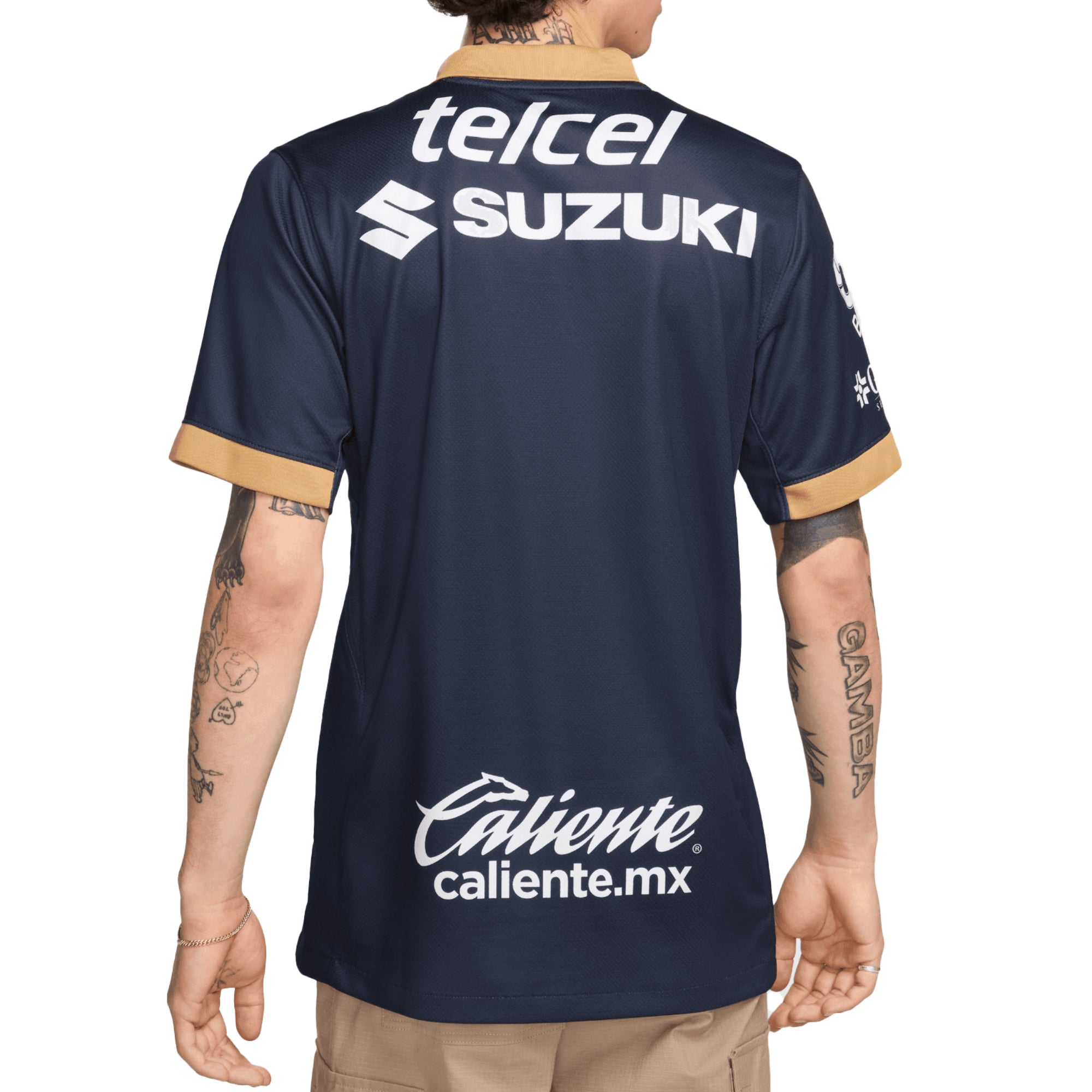 Nike Men's Pumas UNAM 2024/25 Away Jersey Obsidian/Truly Gold/White - Image 2