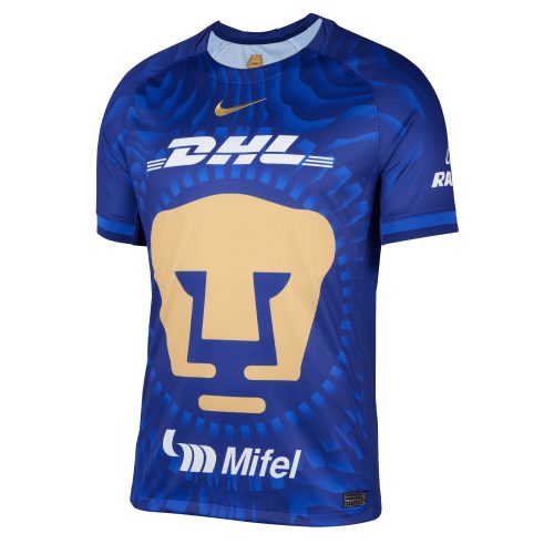 Nike Men's Pumas UNAM 2025/26 Away Jersey Deep Royal Blue/Club Gold