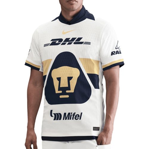 Nike Men's Pumas UNAM 2025/26 Dri-FIT ADV Home Jersey White/Navy/Gold