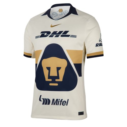 Nike Men's Pumas UNAM 2025/26 Home Jersey Sail/Obsidian/Club Gold
