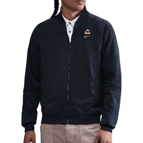 Nike Men's Pumas UNAM Woven Bomber Jacket Navy