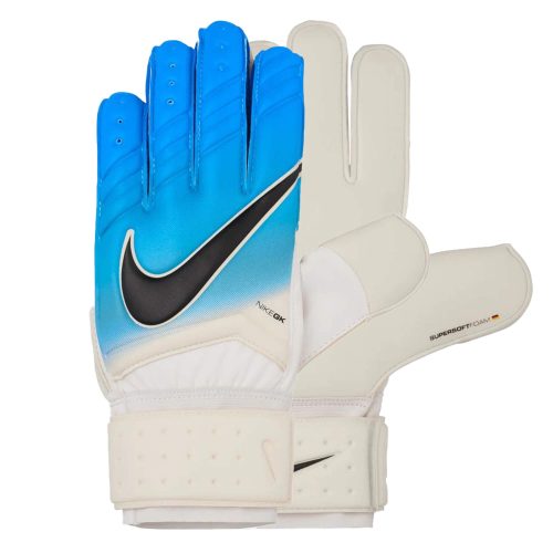 Nike Men's Spyne Pro Goalkeeper Gloves White/Photo Blue/Chlorine Blue