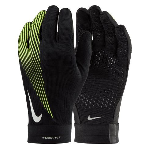 Nike Men's Therma-Fit Academy Field Player Gloves Black/Volt