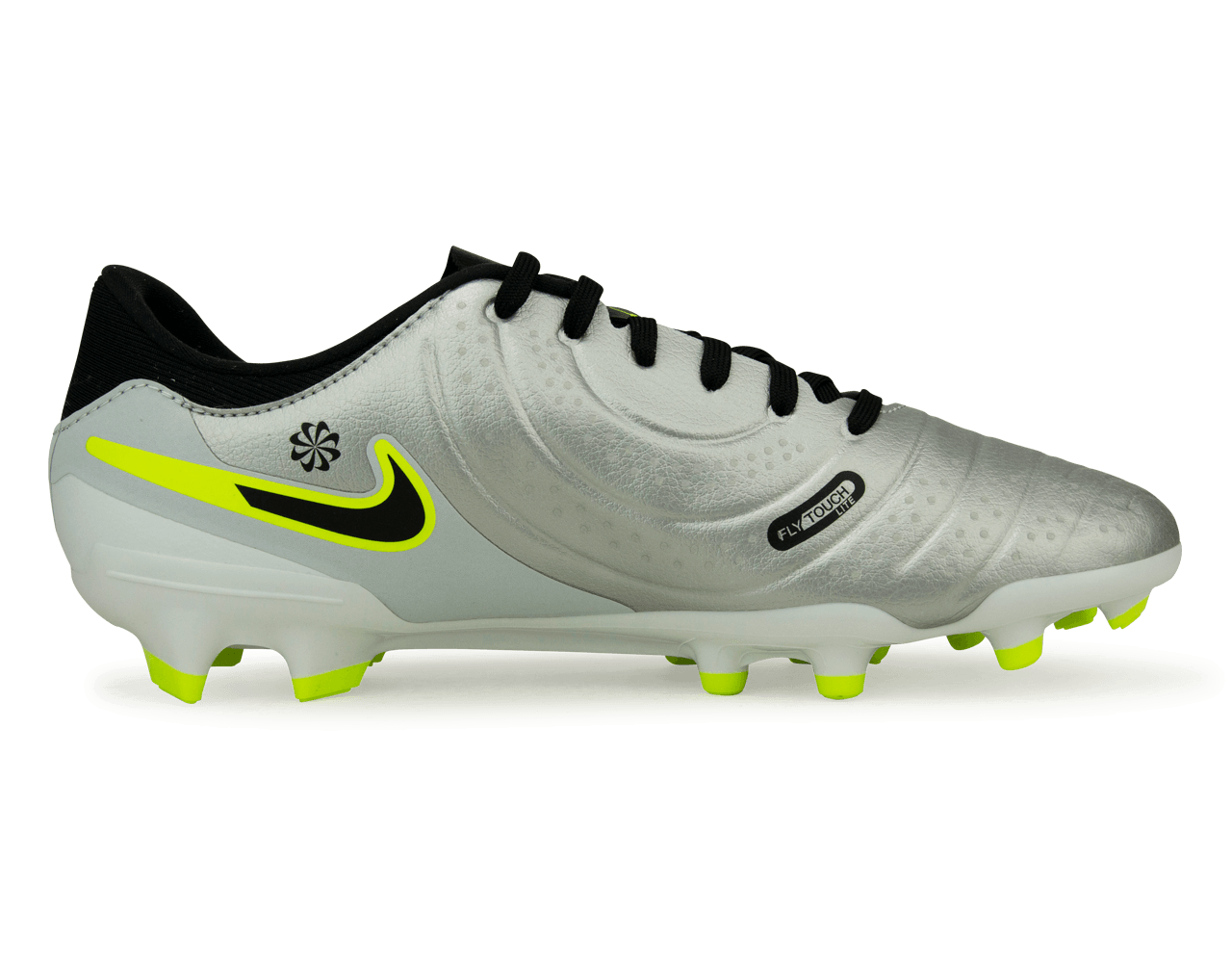 Nike Men's Tiempo Legend 10 Academy FG/MG Silver/Black/Volt - Image 2
