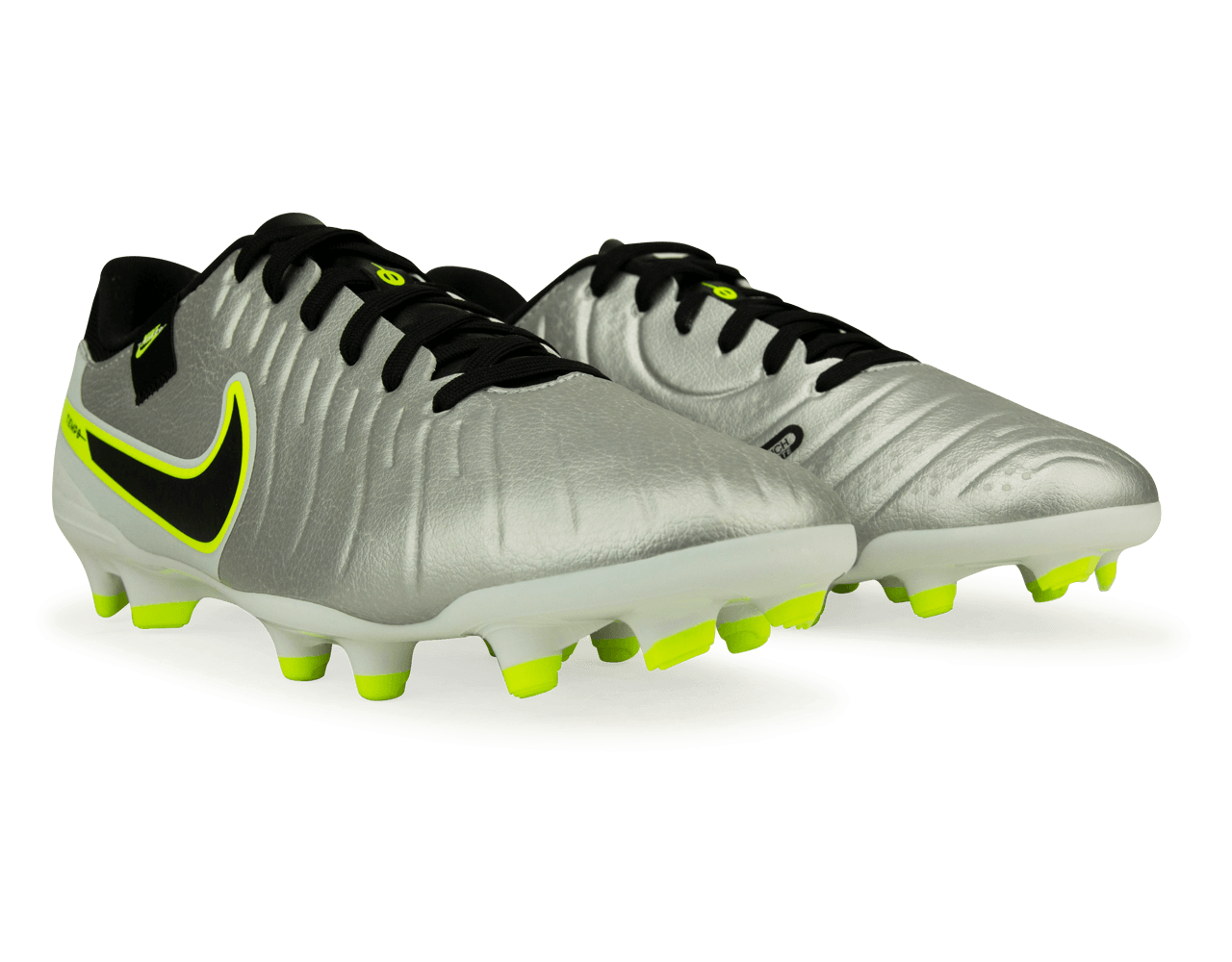 Nike Men's Tiempo Legend 10 Academy FG/MG Silver/Black/Volt - Image 3
