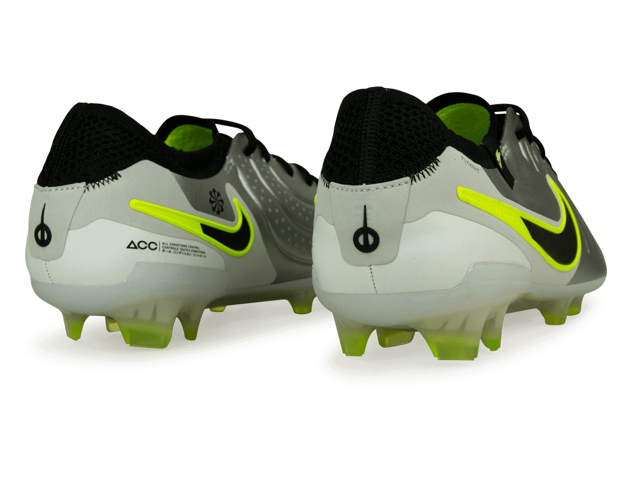 Nike Men's Tiempo Legend 10 Elite FG Silver/Black/Volt - Image 3