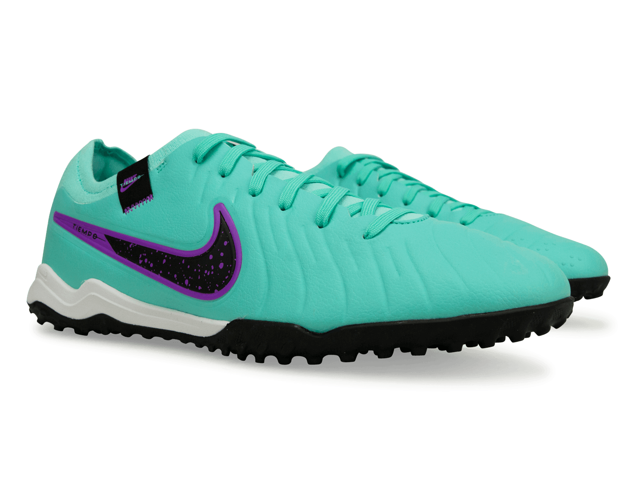 Nike Men's Tiempo Legend 10 Pro TF Turquoise/Black/Purple - Image 3