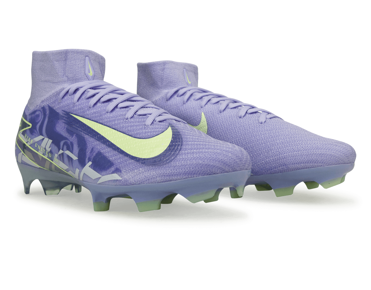Nike Men's United Mercurial Superfly 10 Elite FG Purple Agate/Barely Volt - Image 3