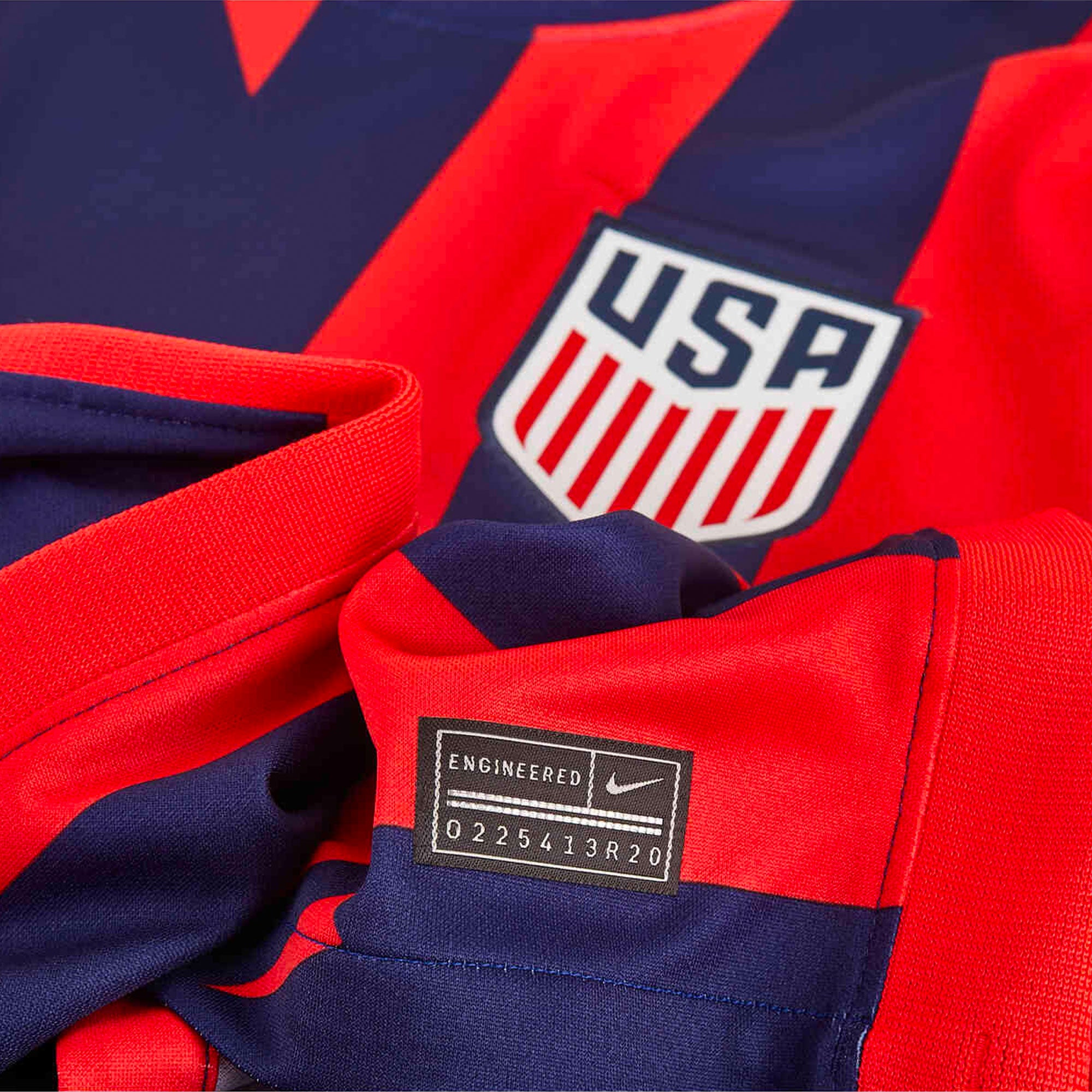 Nike Men's USA 2021/22 Away Jersey Blue/Red - Image 3
