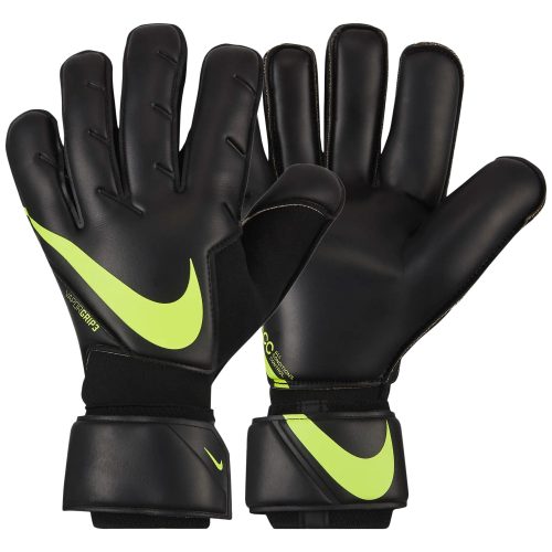 Nike Men's Vapor Grip 3 Goalkeeper Gloves Black/Volt