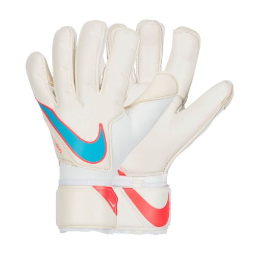 Nike Men's Vapor Grip 3 Goalkeeper Gloves White/Baltic Blue