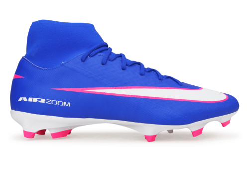 Nike Men's Zoom Mercurial Superfly 10 Academy FG/MG Racer Blue/White