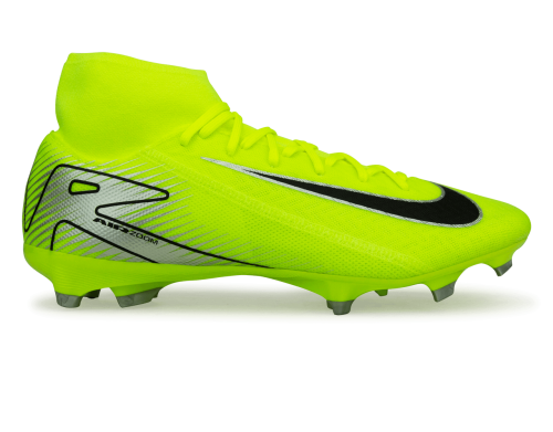 Nike Men's Zoom Mercurial Superfly 10 Academy FG/MG Volt/Black