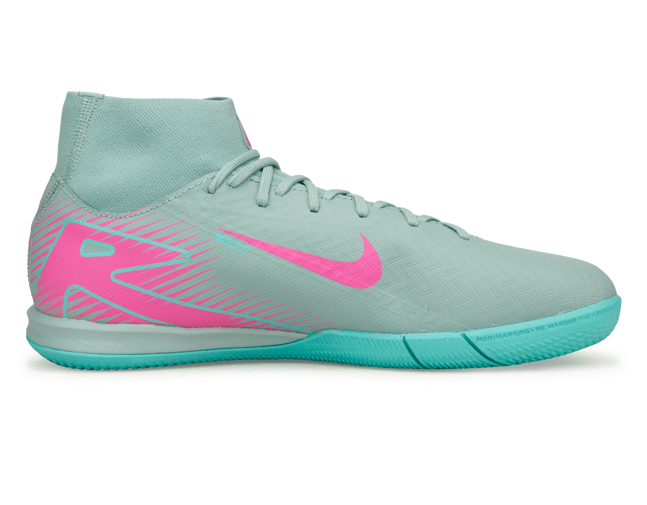 Nike Men's Zoom Mercurial Supefly 10 Academy IC Ocean Cube/Pink Blast - Image 2
