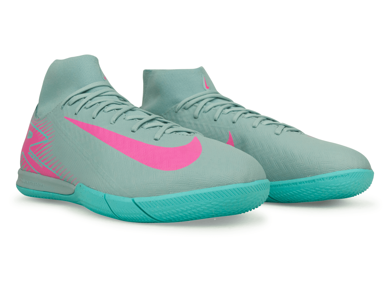 Nike Men's Zoom Mercurial Supefly 10 Academy IC Ocean Cube/Pink Blast - Image 4