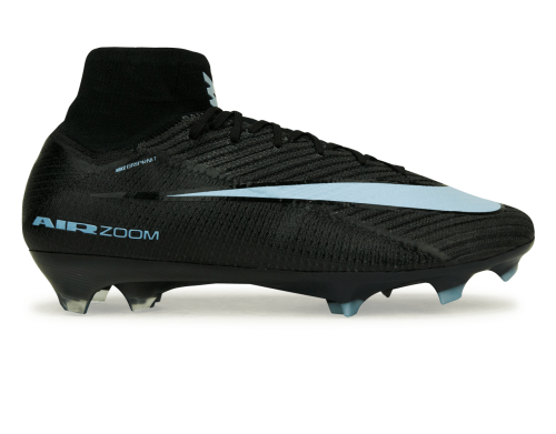 Nike Men's Zoom Mercurial Superfly 10 Elite FG Black/Ice Blue