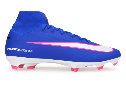 Nike Men's Zoom Mercurial Superfly 10 Pro FG Racer Blue/White