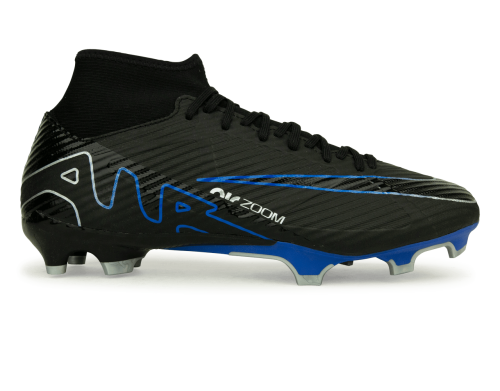 Nike Men's Zoom Mercurial Superfly 9 Academy FG/MG Black/Blue