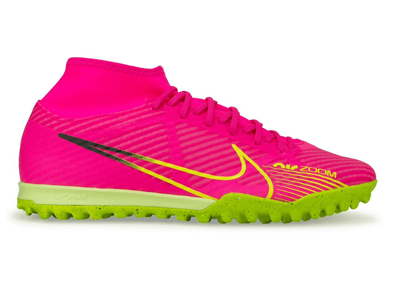 Nike Men's Zoom Mercurial Superfly 9 Academy TF Pink/Volt