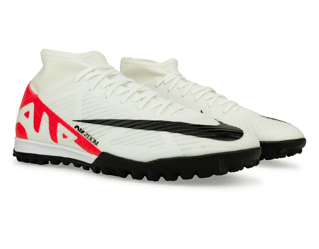 Nike Men's Zoom Mercurial Superfly 9 Academy TF White/Red - Image 3