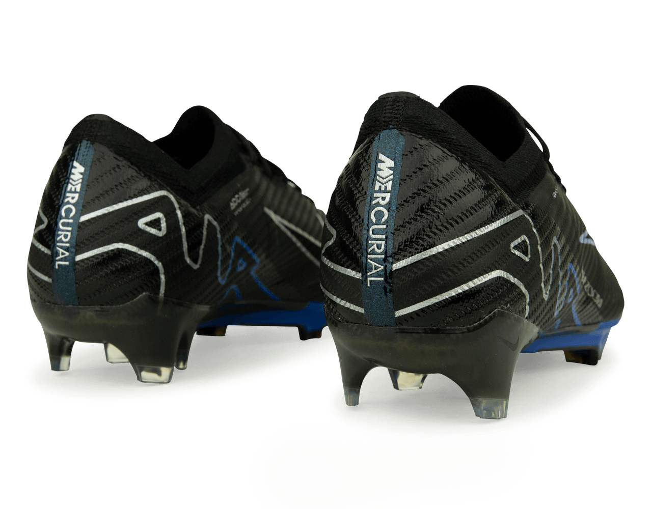 Nike Men's Zoom Mercurial Vapor 15 Elite FG Black/Blue - Image 4