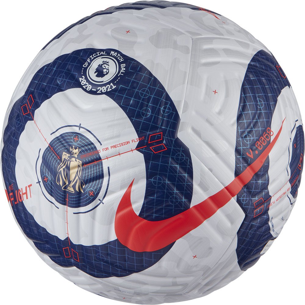 Nike Premier League 2020/21 Flight Ball White/Blue/Laser Crimson - Image 2