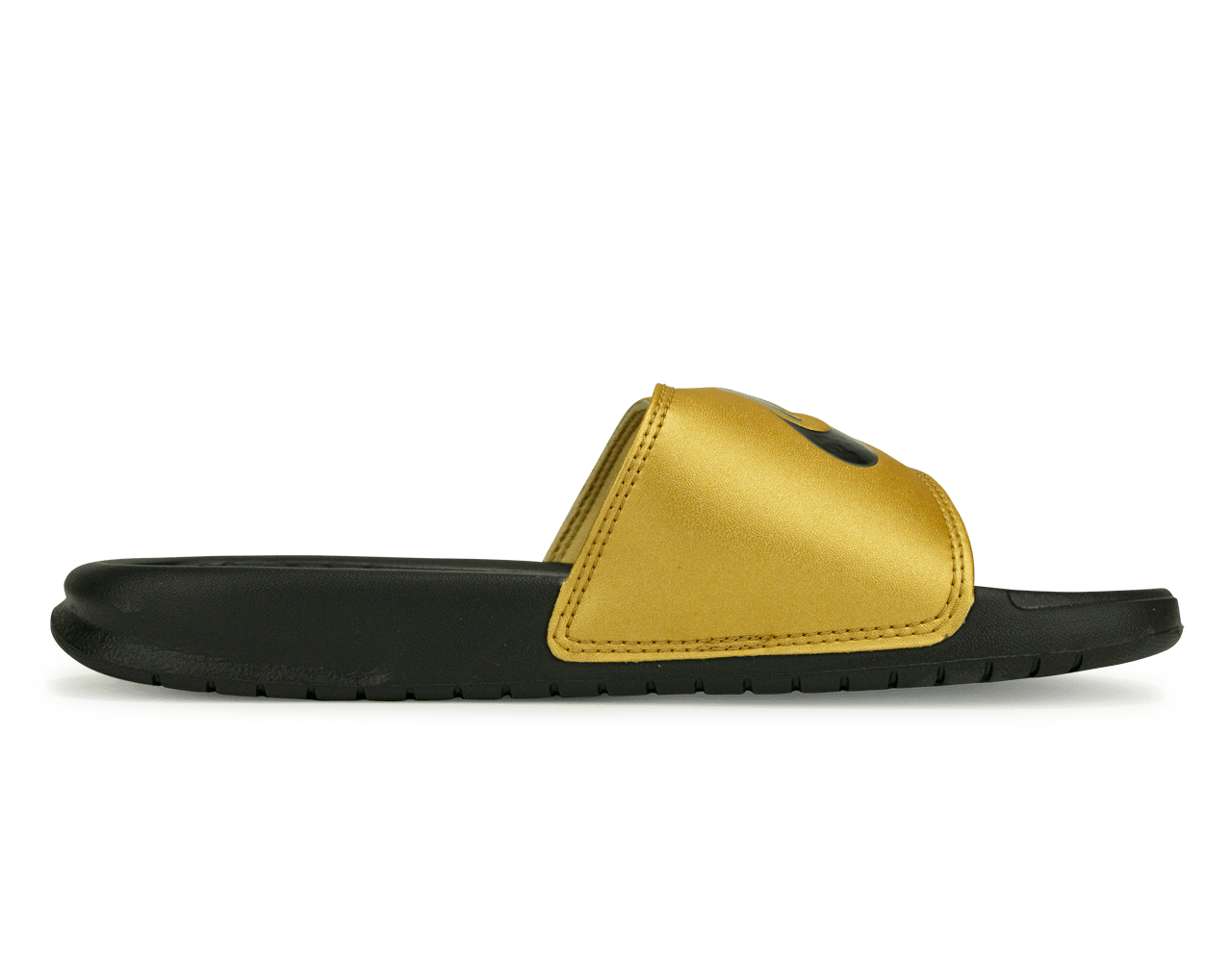 Nike Women's Benassi JDI Sandal Black/Metallic Gold - Image 2